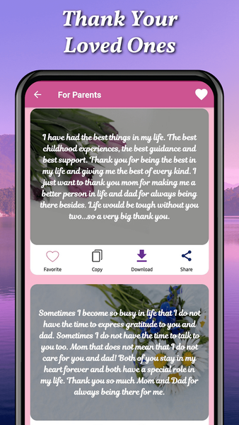 Thank You Messages & Letters - عکس برنامه موبایلی اندروید
