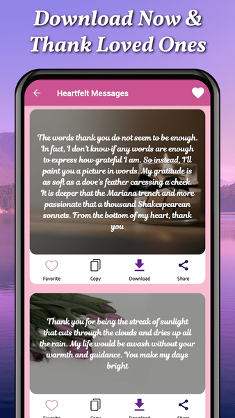 Thank You Messages & Letters - عکس برنامه موبایلی اندروید