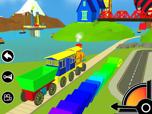 3D Fun Learning Toy Train Game For Kids & Toddlers - Gameplay image of android game
