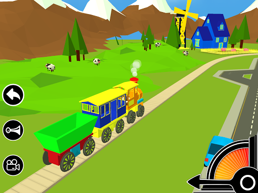 3D Fun Learning Toy Train Game For Kids & Toddlers - Gameplay image of android game