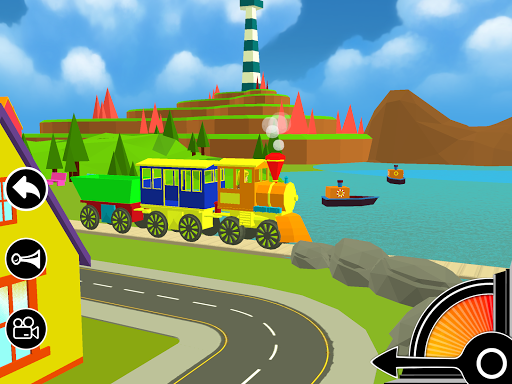 3D Fun Learning Toy Train Game For Kids & Toddlers - Gameplay image of android game