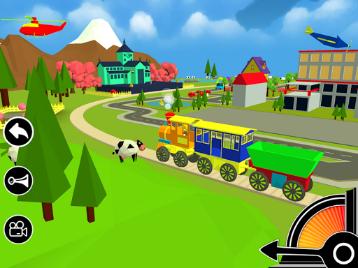 3D Fun Learning Toy Train Game For Kids & Toddlers - Gameplay image of android game
