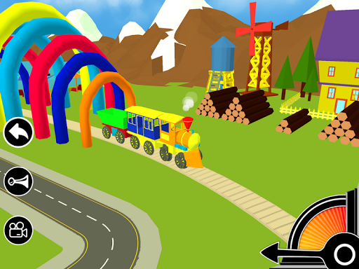 3D Fun Learning Toy Train Game For Kids & Toddlers - Gameplay image of android game