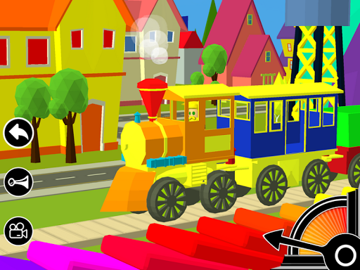 3D Fun Learning Toy Train Game For Kids & Toddlers - Gameplay image of android game