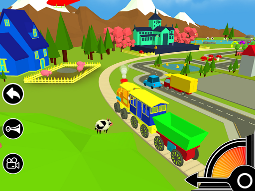 3D Fun Learning Toy Train Game For Kids & Toddlers - Gameplay image of android game