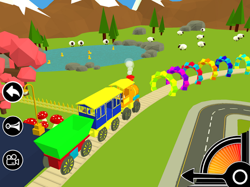 3D Fun Learning Toy Train Game For Kids & Toddlers - Gameplay image of android game