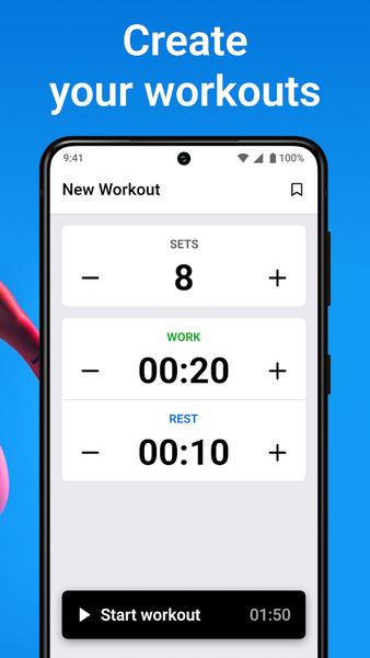 Interval Timer: Tabata Workout - عکس برنامه موبایلی اندروید