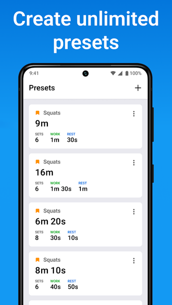 Interval Timer & Tabata Timer - Image screenshot of android app