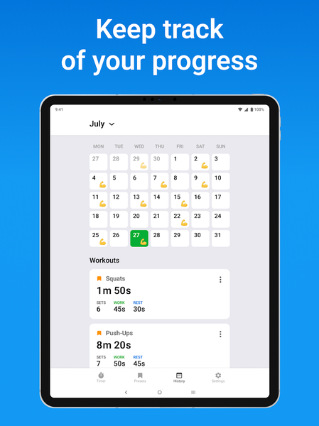 Interval Timer & Tabata Timer - Image screenshot of android app