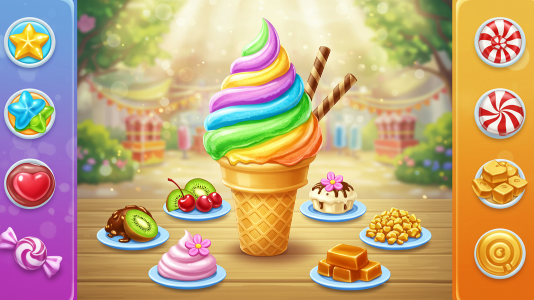Ice Cream Cone Cooking Games - Gameplay image of android game
