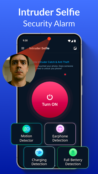 Intruder Selfie-Security Alarm - عکس برنامه موبایلی اندروید
