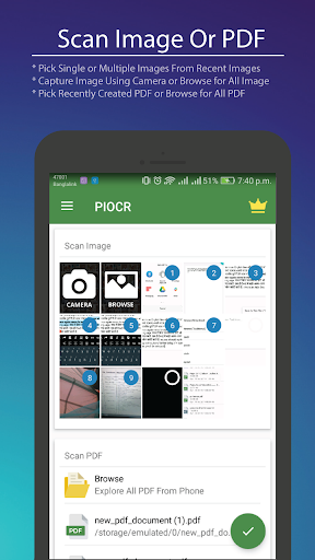 Image to Text,  document & PDF Scanner app - Image screenshot of android app