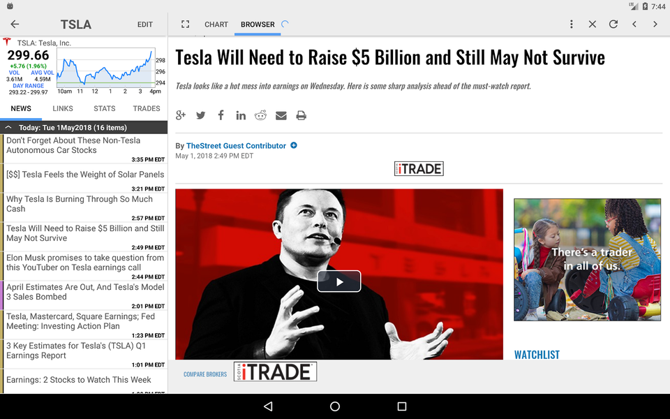 Stocks: Realtime Quotes Charts - Image screenshot of android app