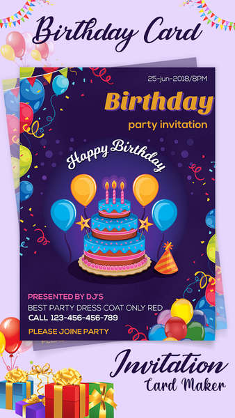 Invitation maker - Card Design - Image screenshot of android app