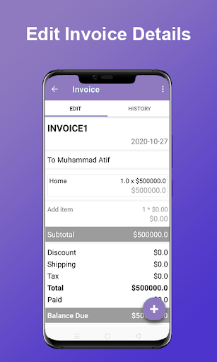 Invoice Maker Free with Logo - Billing & Estimates - عکس برنامه موبایلی اندروید