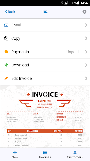 Invoice Maker by Invoice Home - عکس برنامه موبایلی اندروید