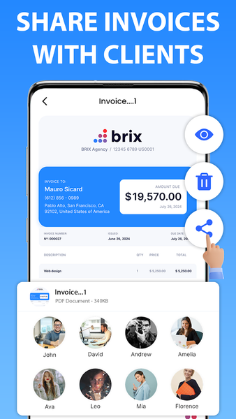 Invoice Maker: Receipt Maker - عکس برنامه موبایلی اندروید