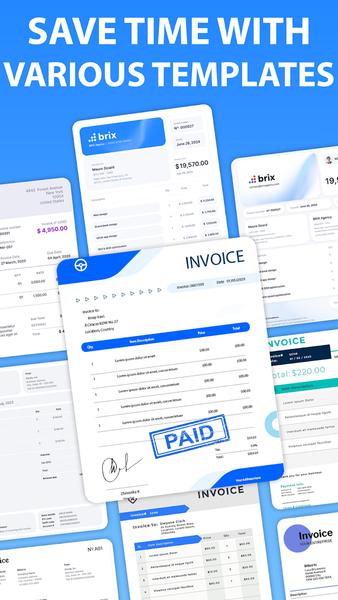 Invoice Maker: Receipt Maker - عکس برنامه موبایلی اندروید