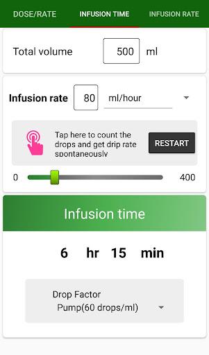 Super Infusion Calculator - عکس برنامه موبایلی اندروید