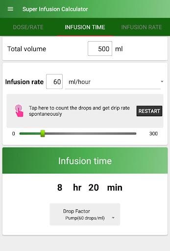 Super Infusion Calculator - عکس برنامه موبایلی اندروید