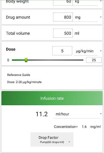 Super Infusion Calculator - عکس برنامه موبایلی اندروید