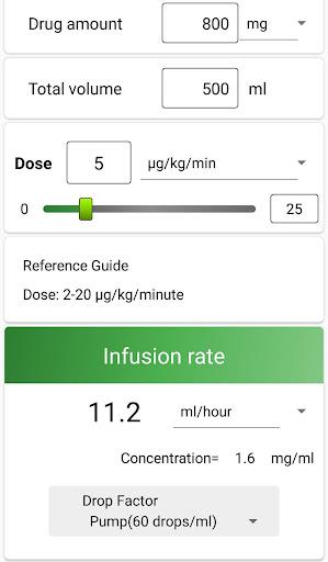 Super Infusion Calculator - عکس برنامه موبایلی اندروید