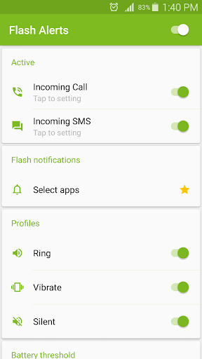 Flash Alerts - Image screenshot of android app