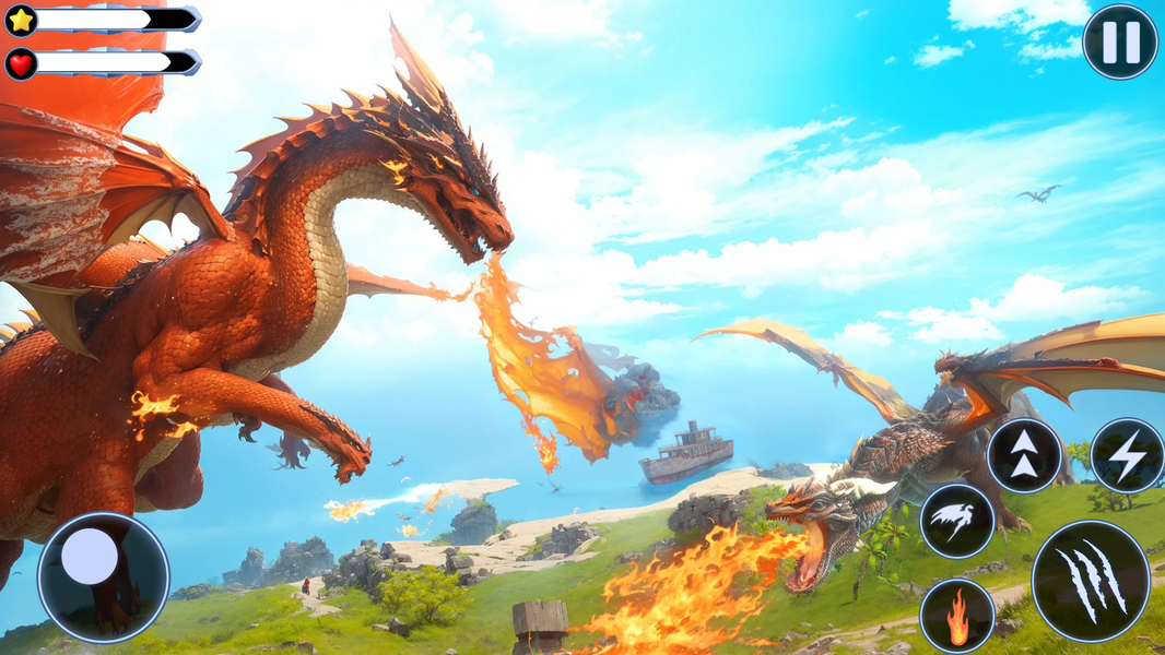 Wild Dragon Craft Family Sim - Gameplay image of android game