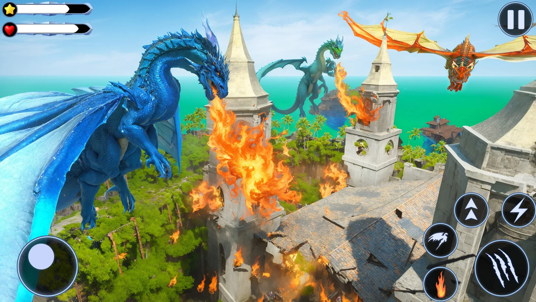 Wild Dragon Craft Family Sim - Gameplay image of android game
