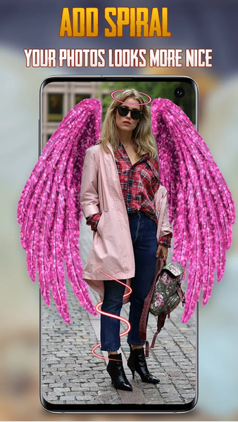 Angel Wings Photo Editor - Win - Image screenshot of android app