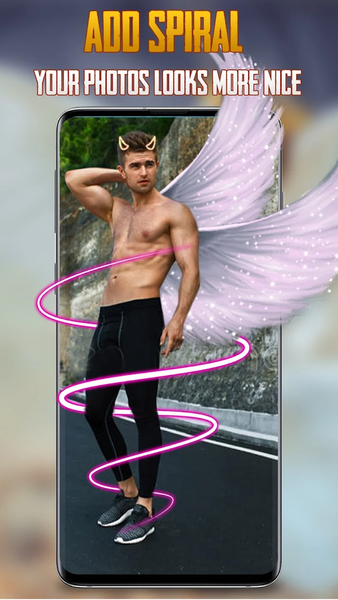 Angel Wings Photo Editor - Win - Image screenshot of android app