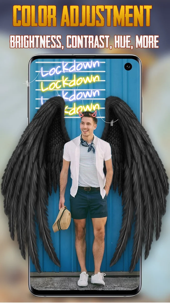 Angel Wings Photo Editor - Win - Image screenshot of android app