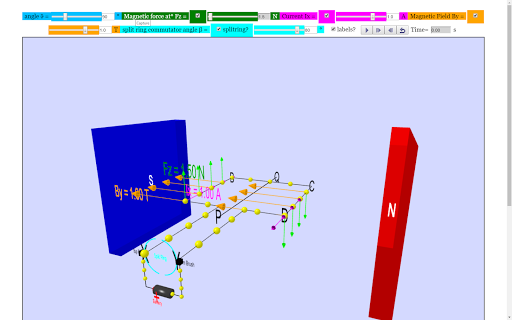 DC Motor 3D Simulator Lab - Image screenshot of android app