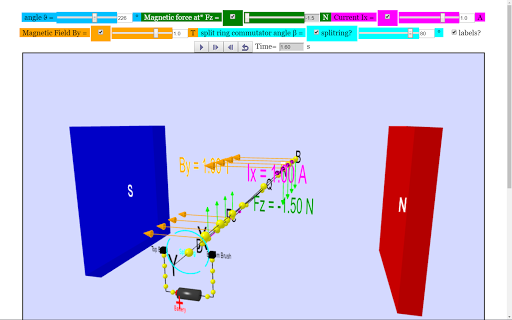 DC Motor 3D Simulator Lab - Image screenshot of android app