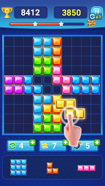 Block Puzzle - Gem Block - Gameplay image of android game