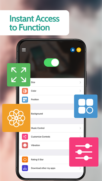 Control Center IOS ۱۶ icenter - عکس برنامه موبایلی اندروید