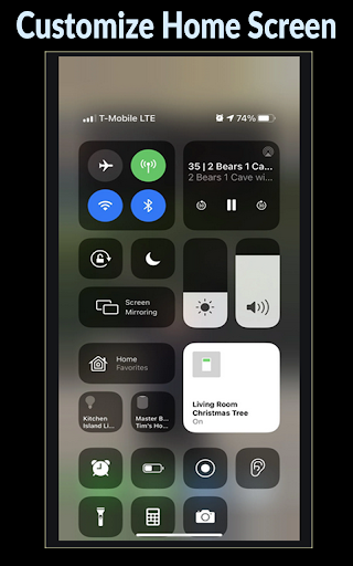 Control Center IOS 14 - Image screenshot of android app