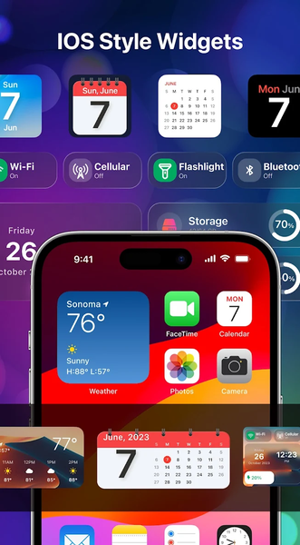 OS 17 Widgets and Themes - Image screenshot of android app
