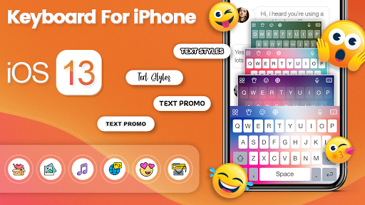 Keyboard for iPhone - عکس برنامه موبایلی اندروید