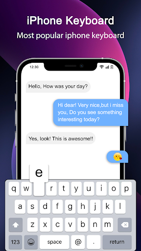Iphone keyboard - Image screenshot of android app