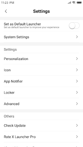 X Launcher New: Flat Design, Light, Smooth, Faster - Image screenshot of android app