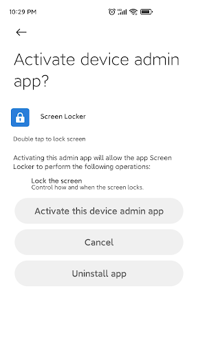 Fast Screen Locker - a plugin - عکس برنامه موبایلی اندروید