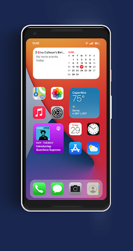 Launcher OS ۱۴ - عکس برنامه موبایلی اندروید