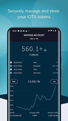 IOTA Trinity Wallet - Image screenshot of android app