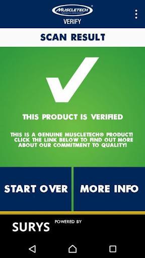 MuscleTech® Verify - Image screenshot of android app