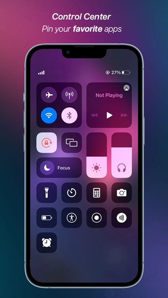 Control Center Phone ۱۶ - عکس برنامه موبایلی اندروید