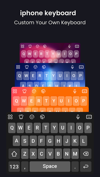 iPhone Keyboard - عکس برنامه موبایلی اندروید