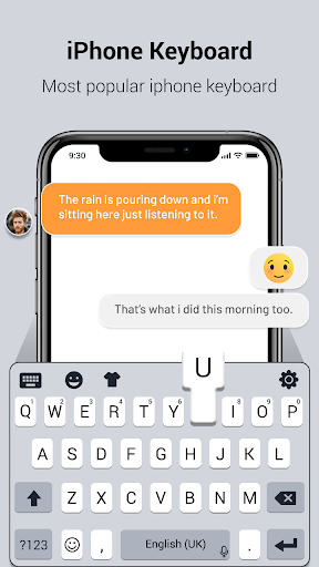 Iphone keyboard - Image screenshot of android app