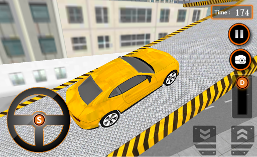 Crazy City Car Roof Jumping - Gameplay image of android game