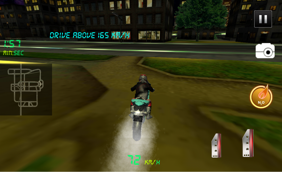 Extreme City Motor Bike Riding - Gameplay image of android game